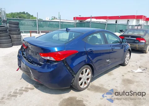 2013 Hyundai Elantra Gls/Limited from USA, damaged, VIN KMHDH4AE5DU509717